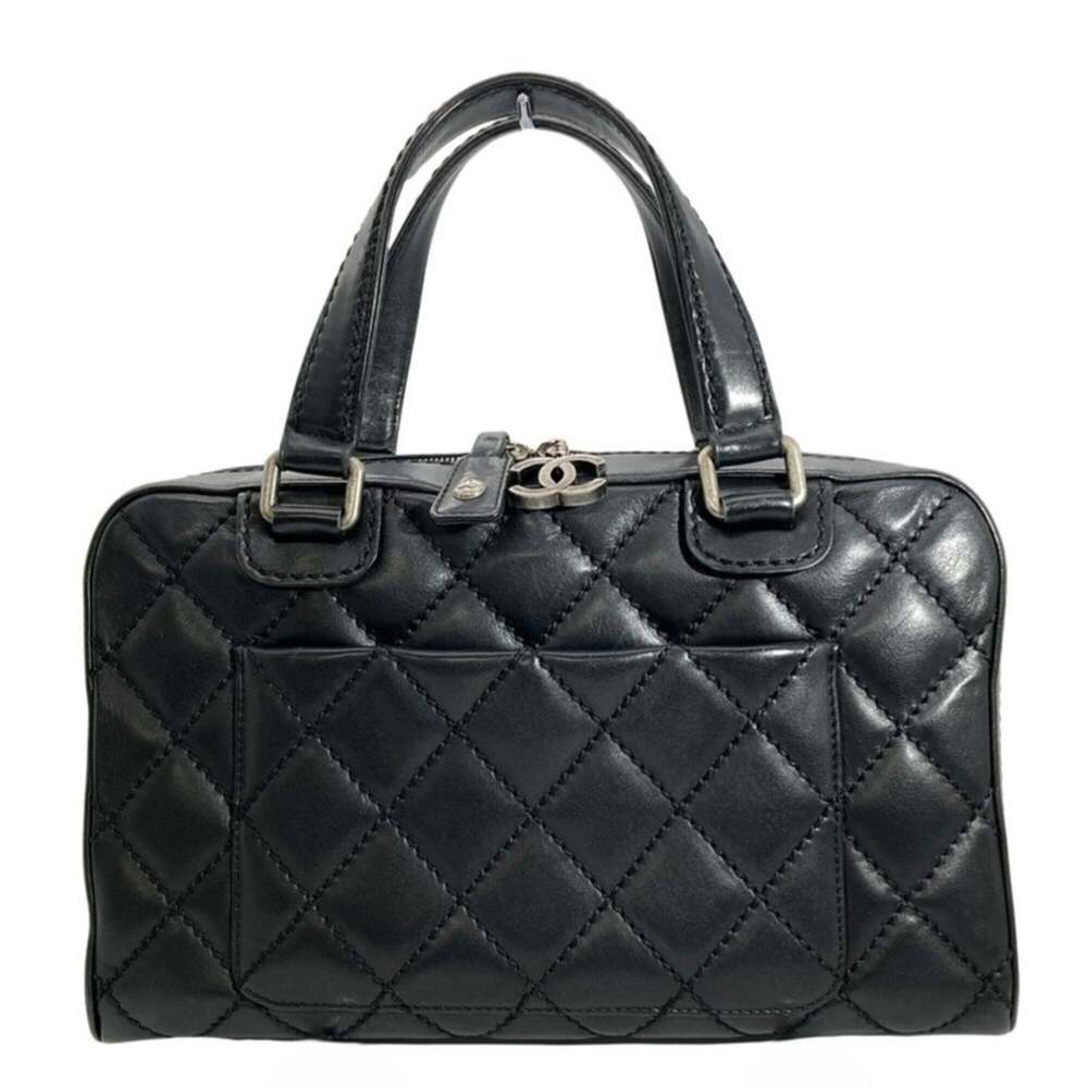 CHANEL Black Boston Bag